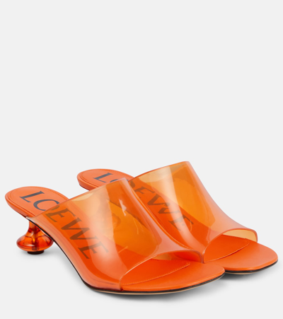 Shop Loewe Paula's Ibiza Toy Pvc Slides In Orange