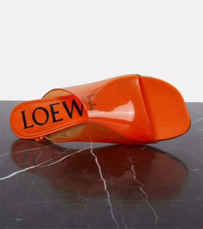 Shop Loewe Paula's Ibiza Toy Pvc Slides In Orange