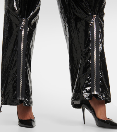 Shop Dolce & Gabbana High-rise Wide-leg Pants In Black