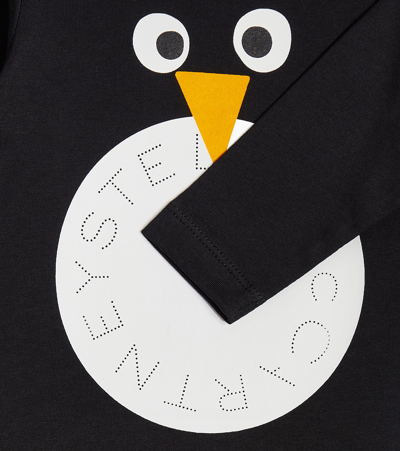 Stella Mccartney Printed Cotton Top In Black