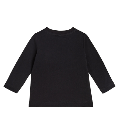 Stella Mccartney Printed Cotton Top In Black