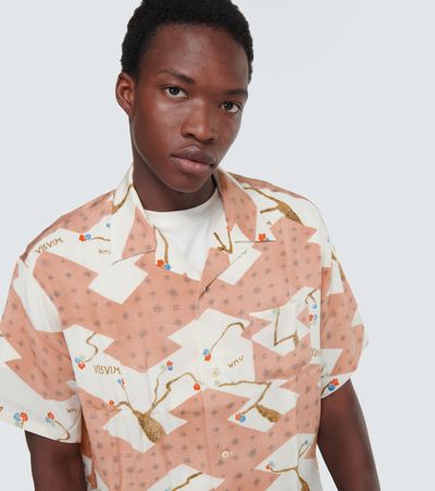 Shop Visvim Crosby Printed Silk Bowling Shirt In Multicoloured