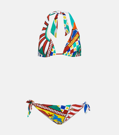 Shop Dolce & Gabbana Carretto Bikini In Multicoloured