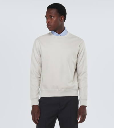 Shop Herno Wool-blend Sweatshirt In Neutrals