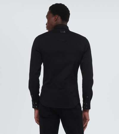 Dolce & Gabbana Denim Shirt In Black