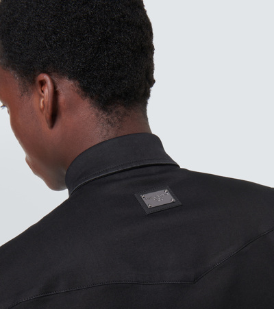 Dolce & Gabbana Denim Shirt In Black