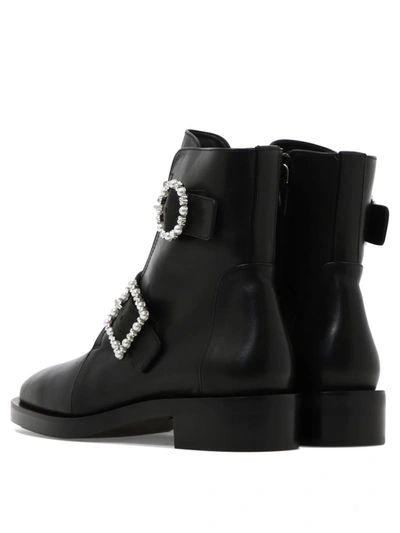Shop Stuart Weitzman "ryder Pearl" Ankle Boots In Black