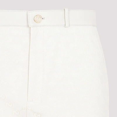 Shop Gucci Gg Short Pants In Nude &amp; Neutrals