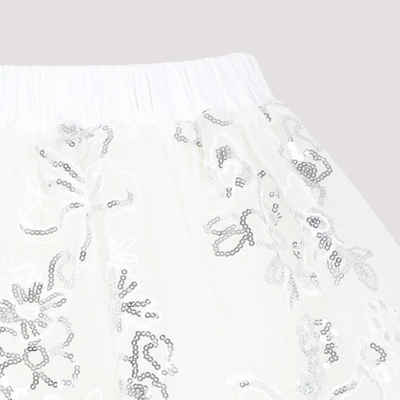 Simone Rocha Elasticated Tutu Mini Skirt In White