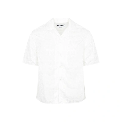 Shop Sunnei Short Sleeve Regular Shirt In White