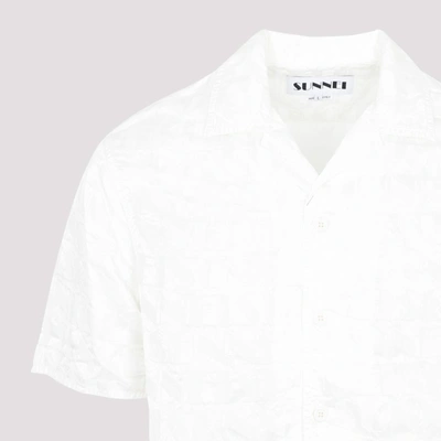 Shop Sunnei Short Sleeve Regular Shirt In White
