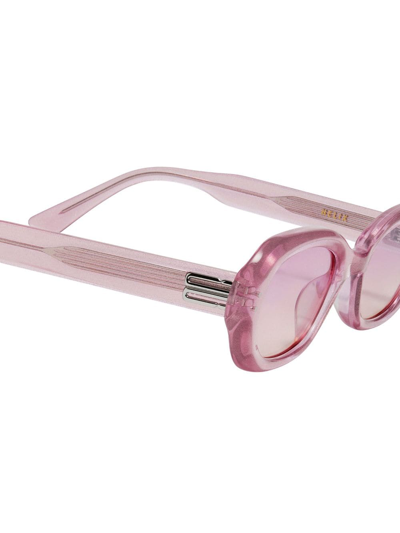 Shop Gentle Monster Helix Oval-frame Sunglasses In Pink
