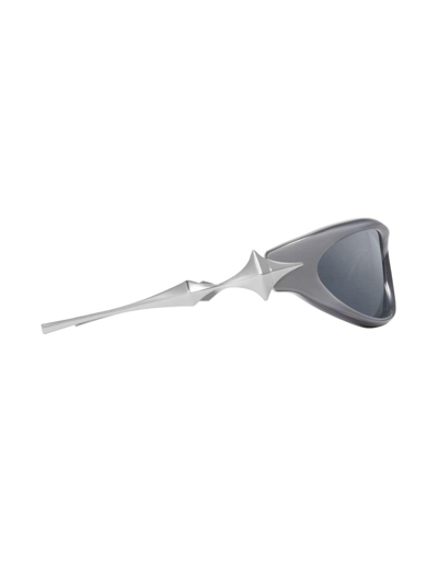 Shop Gentle Monster Yyy G4 Goggle-frame Sunglasses In Grey