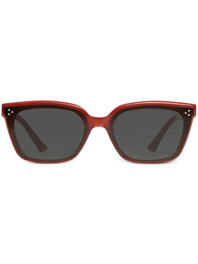 Shop Gentle Monster Oslo Square-frame Sunglasses In Red