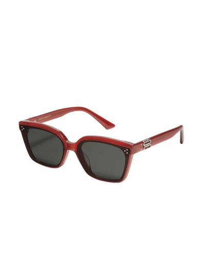 Shop Gentle Monster Oslo Square-frame Sunglasses In Red