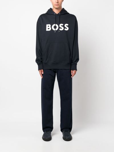 Hugo Boss Boss Man Sweatshirt Midnight Blue Size S Cotton