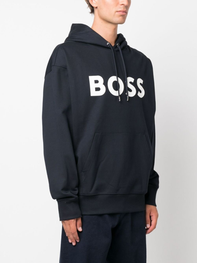 Hugo Boss Boss Man Sweatshirt Midnight Blue Size S Cotton