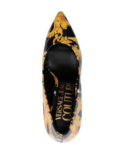 Versace Jeans Couture High-heel Pumps With Elegant Design And Comfortable Fit In Black