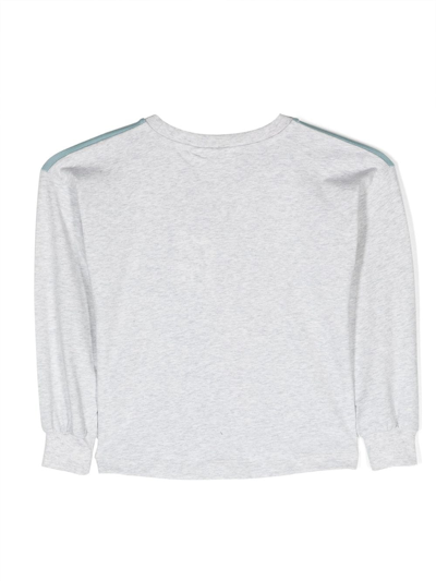 Shop Molo Photograph-print Organic Cotton Sweatshirt In Grey