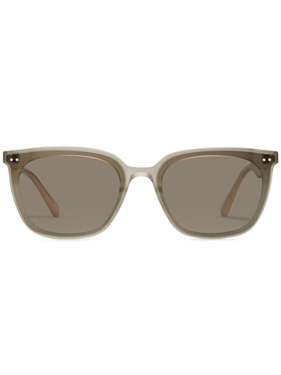 Shop Gentle Monster Heizer Gc6 Logo-plaque Sunglasses In Grey