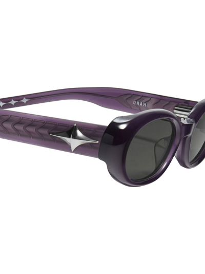 Shop Gentle Monster Orah Vc6 Logo-plaque Sunglasses In Purple