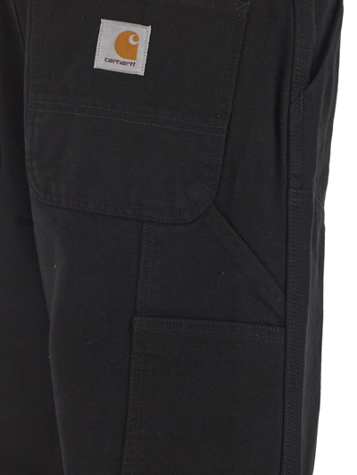 Shop Carhartt Dearborn Double Knee Pants In Black