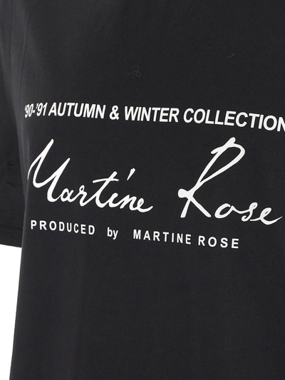 Shop Martine Rose Logo Print T-shirt In Black