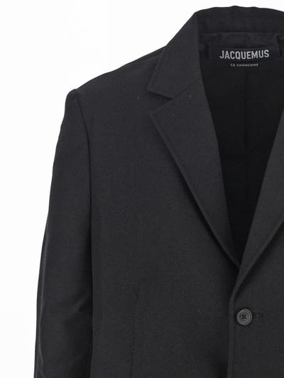 Shop Jacquemus La Veste Disgreghi Deconstructed Blazer In Black