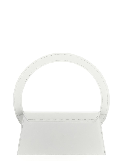 Shop Jacquemus Le Sac Rond Handbag In White