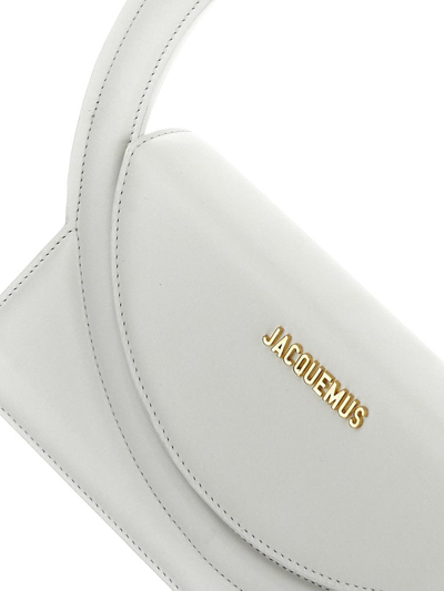 Shop Jacquemus Le Sac Rond Handbag In White