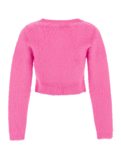 Shop Jacquemus La Maille Neve Manches Longues In Pink