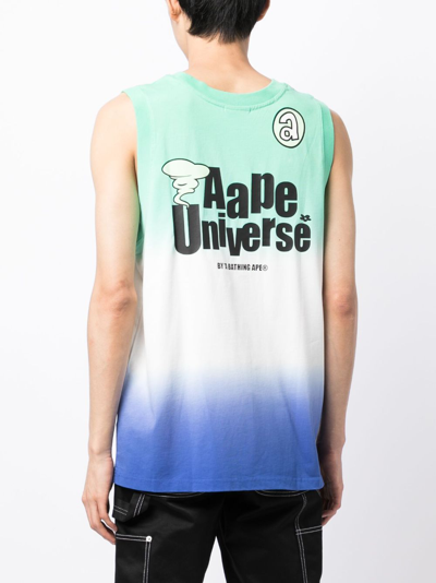 Shop Aape By A Bathing Ape Graphic-print Sleeveless Top In Multicolour