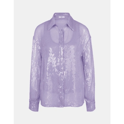 Shop Riani Lilac Sequin Shirt