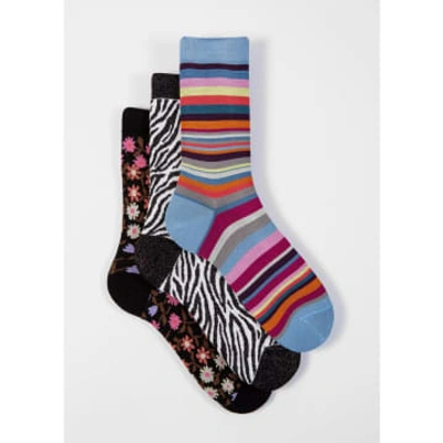 Shop Paul Smith Multi Patterned Sock Pack