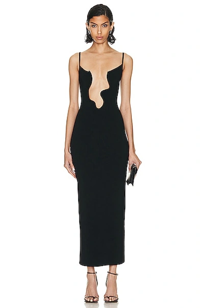 Christopher Esber Salacia Wire Maxi Dress In Black