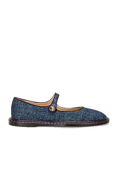 Shop Chloé Rubie Ballet Flat In Denim