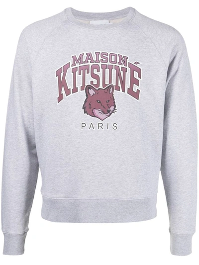 Shop Maison Kitsuné Maison Kitsune' Sweatshirts In Light Grey