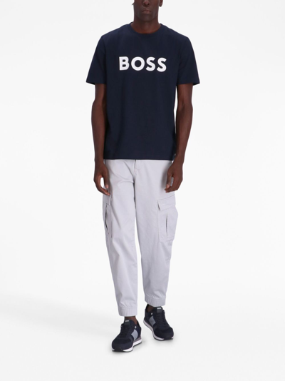 Hugo Boss Boss T-shirt "tiburt" In Blue