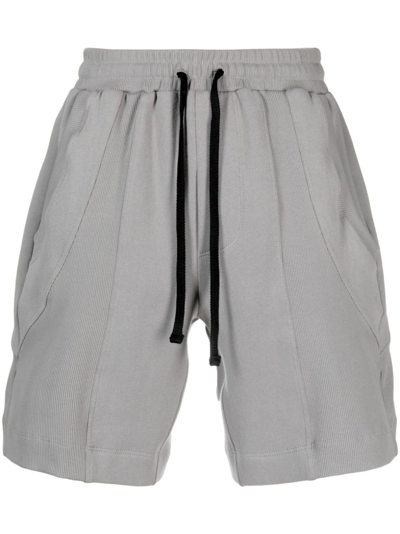 Shop Styland Organic Cotton Track Shorts In Grey