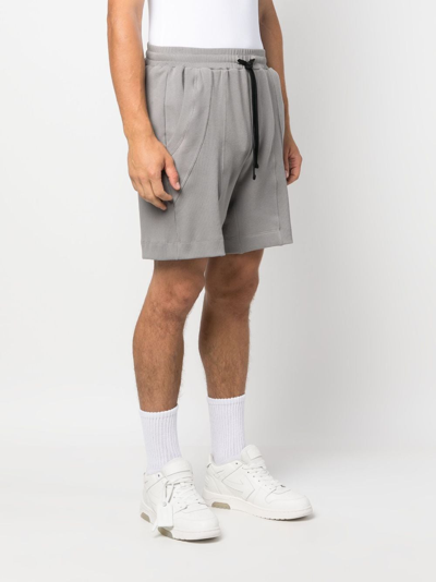 Shop Styland Organic Cotton Track Shorts In Grey