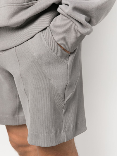 Styland Organic Cotton Track Shorts In Grey
