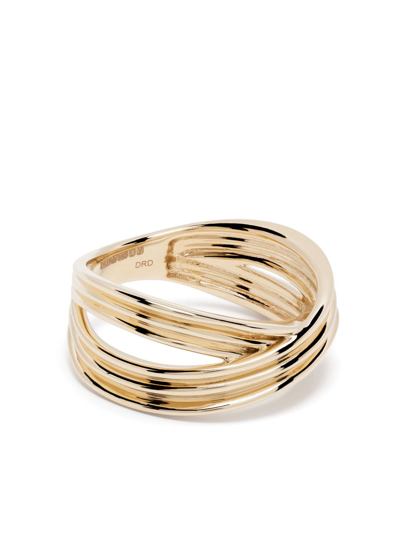 Dana Rebecca Designs 14k Yellow Gold Nana Bernice Large Crossover Ring In Gold