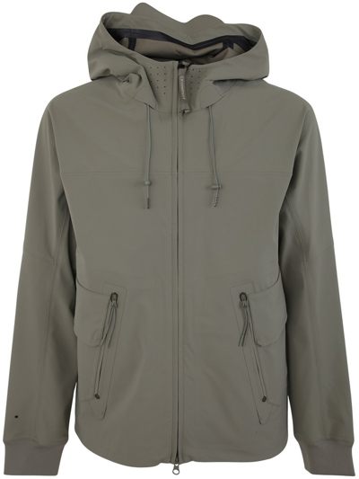 Shop C.p. Company Drawstring Hooded Jacket In Green