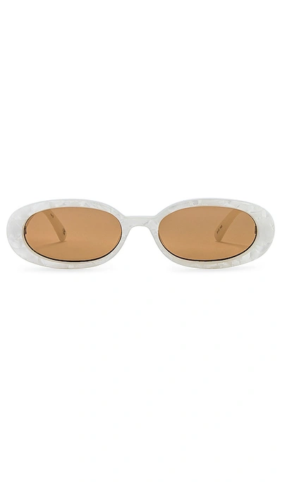 Shop Le Specs Outta Love Sunglasses In White