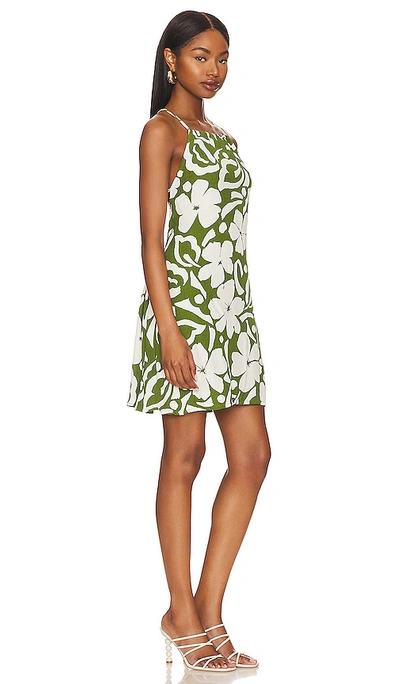 Shop Faithfull The Brand Diletta Mini Dress In Olive