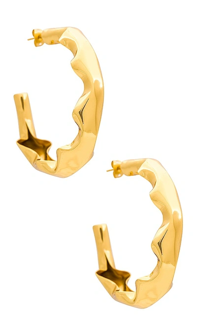 Shop Aureum Astrid Earrings In Metallic Gold