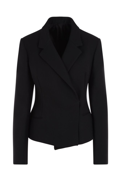 Shop Alaïa Single Breasted Tailored Blazer In Black