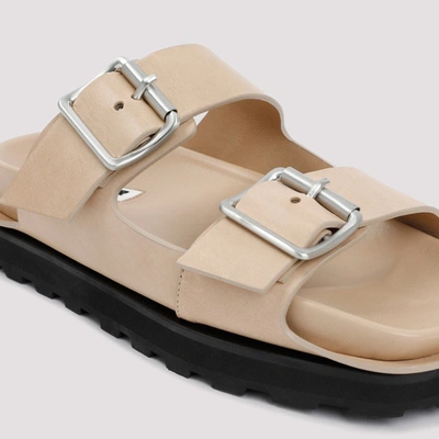 Shop Jil Sander Sandal Shoes In Nude &amp; Neutrals