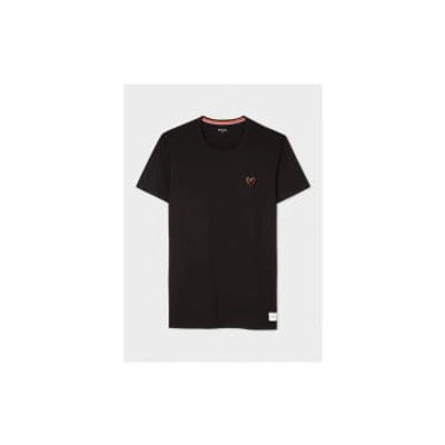 Shop Paul Smith Black Jersey Lounge Swirl Short Sleeve T Shirt