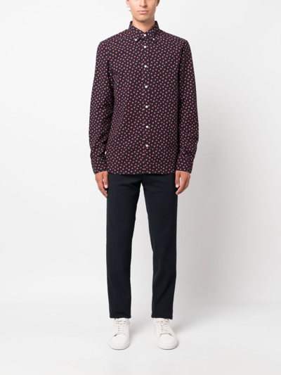 Tommy Hilfiger Seersucker-texture Track Pants In Blue